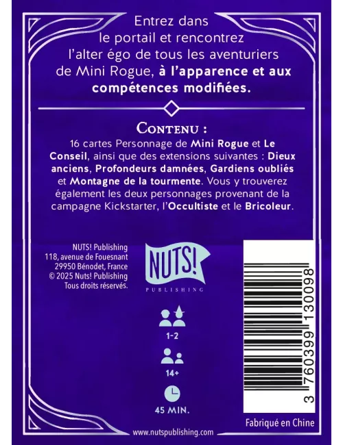 Mini Rogue - Saison 2 : Au-delà du Portail - Extension - Ludum.fr