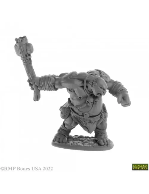 Ogre Clubber, Ogre Fighter - Figurine Créatures Reaper Miniatures 