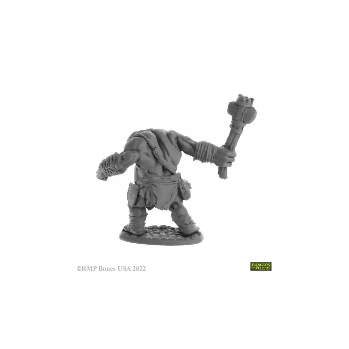 Ogre Clubber, Ogre Fighter - Figurine Créatures Reaper Miniatures 