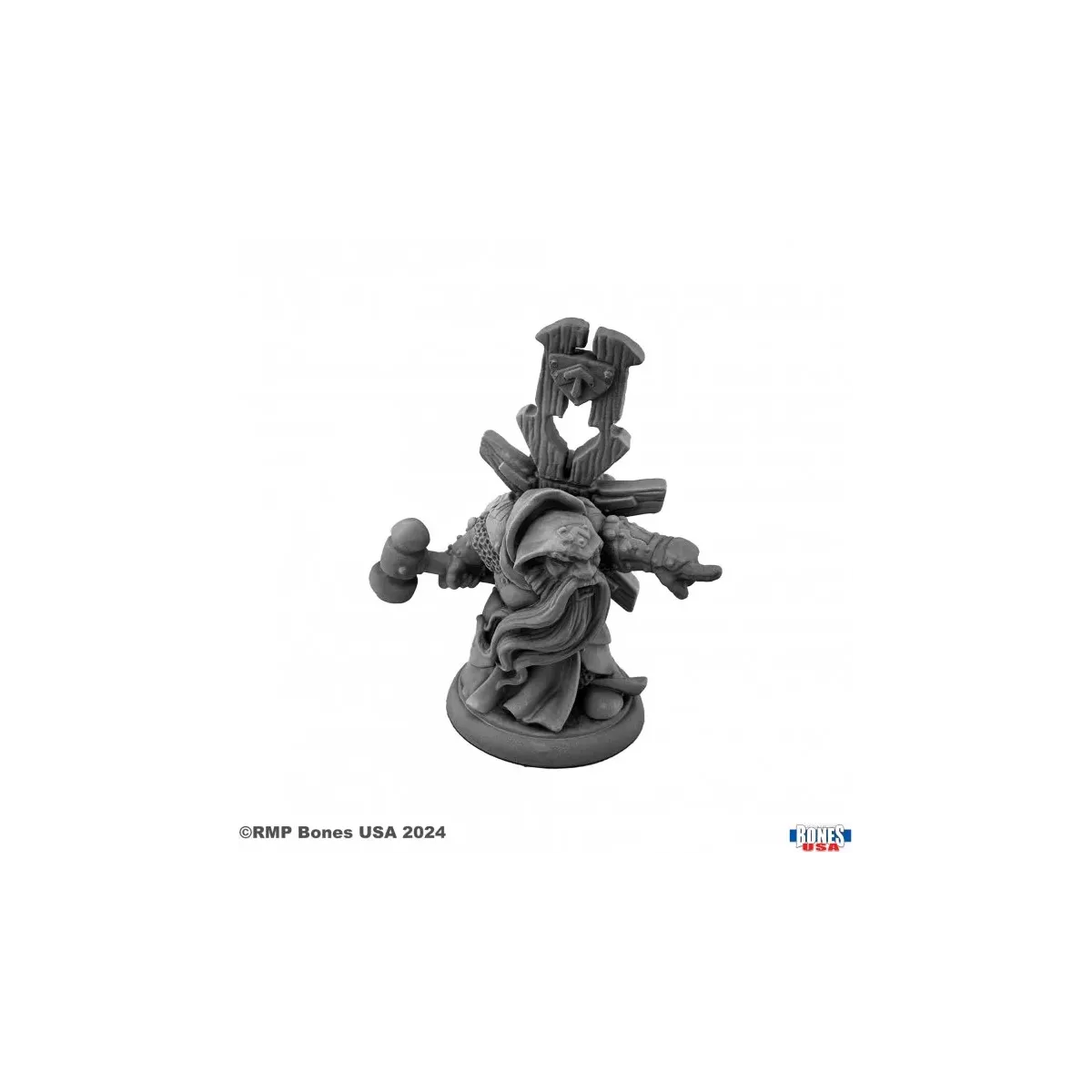 Ivar, Dwarf Cleric - Figurine Héros & Héroïnes Reaper Miniatures 