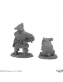 Stumpy Dan Mcginty And Grog Hog - Figurine Villageois / Townsfolk Reaper Miniatures 