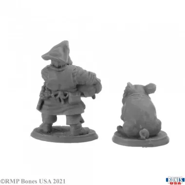 Stumpy Dan Mcginty And Grog Hog - Figurine Villageois / Townsfolk Reaper Miniatures 