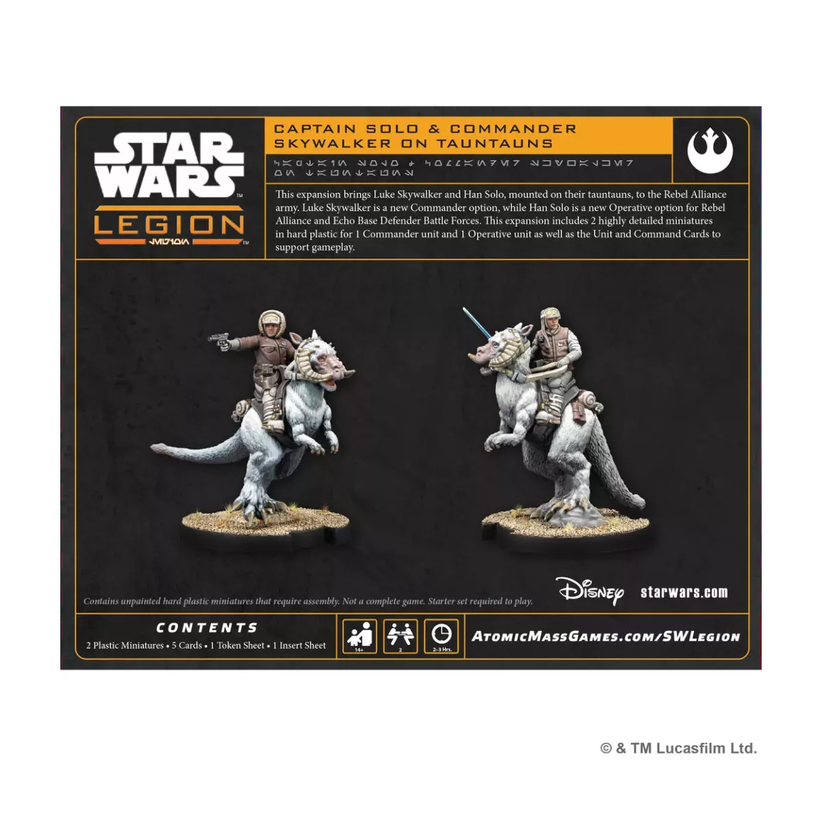 Star Wars : Légion - Captain Solo & Commander Skywalker on Tauntauns - Extension d'Unité 