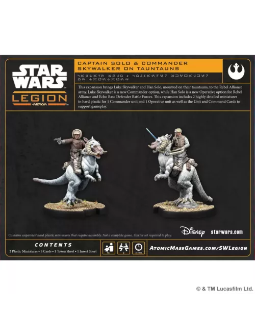 Star Wars : Légion - Captain Solo & Commander Skywalker on Tauntauns - Extension d'Unité 