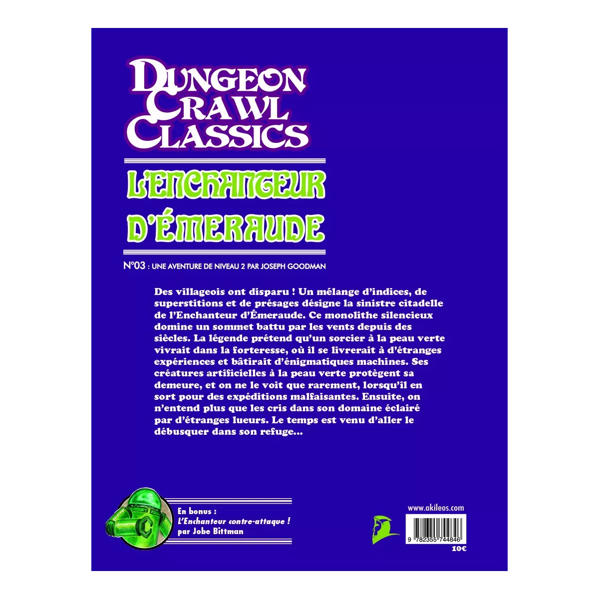 Dungeon Crawl Classics - Numéro 3 : L'Enchanteur d'Émeraude 