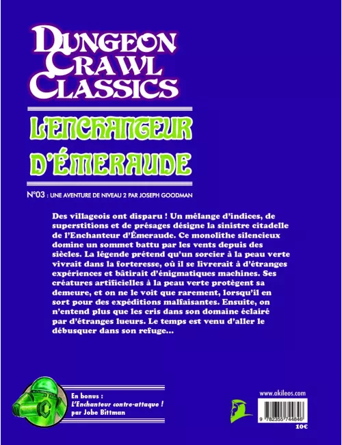 Dungeon Crawl Classics - Numéro 3 : L'Enchanteur d'Émeraude 