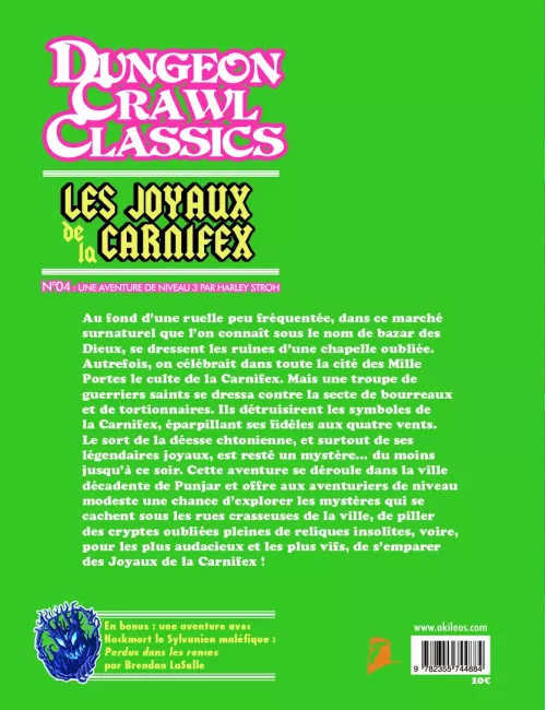 Dungeon Crawl Classics - Numéro 4 : Les Joyaux de la Carnifex 