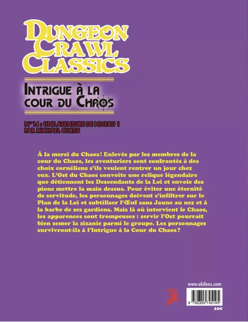 Dungeon Crawl Classics - Numéro 14 : Intrigue à la Cour du Chaos 