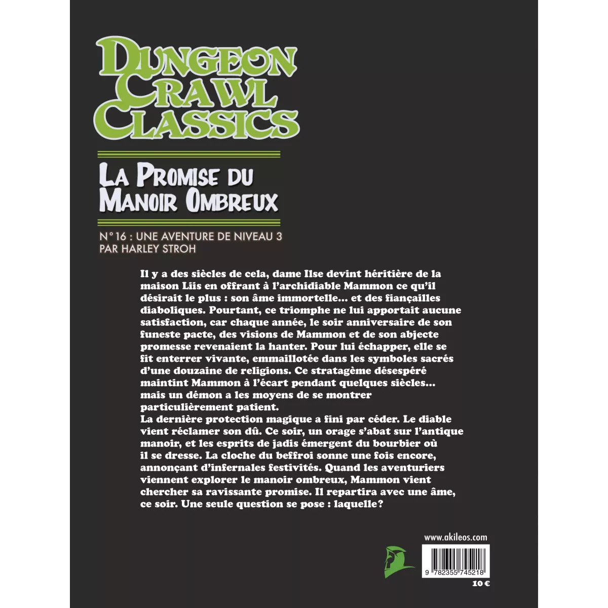 Dungeon Crawl Classics - Numéro 16 : La Promise du Manoir Ombreux 