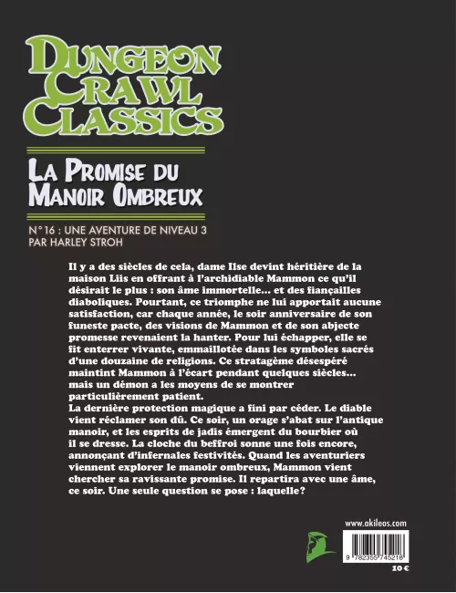 Dungeon Crawl Classics - Numéro 16 : La Promise du Manoir Ombreux 