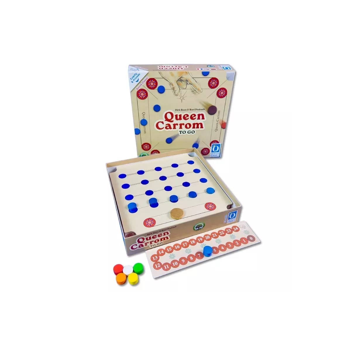 Queen Carrom to Go 