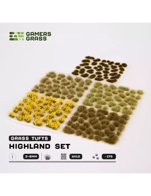 Grass Tuft - Set : Highland Tuft - Gamers Grass 