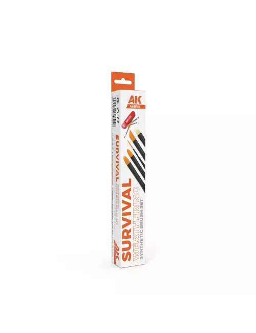 AK Synthetic Brush Survival Weathering Brush Set 
