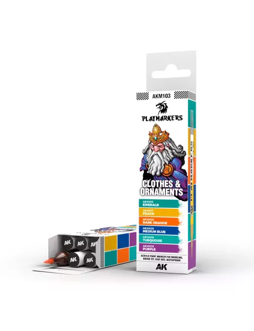 Playmarkers Set : Clothes & Ornaments - AK Interactive 