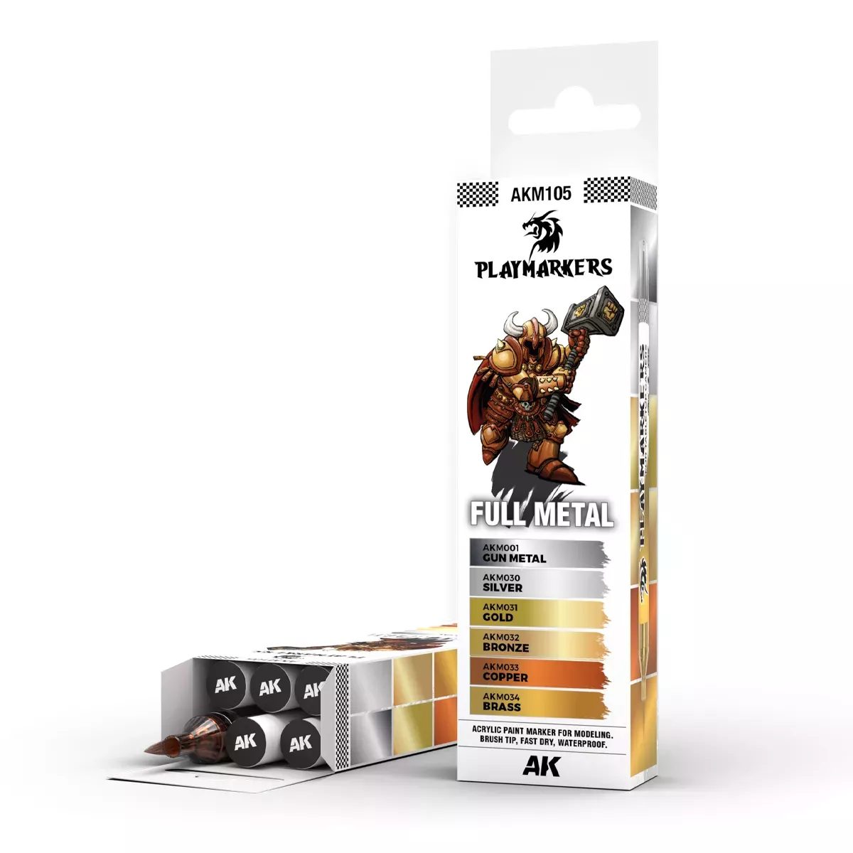 Playmarkers Set : Full Metal - AK Interactive 