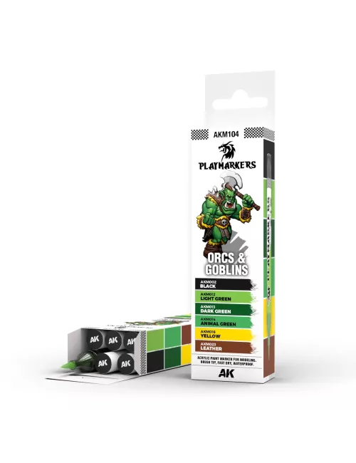 Playmarkers Set  : Orcs & Goblins - AK Interactive 