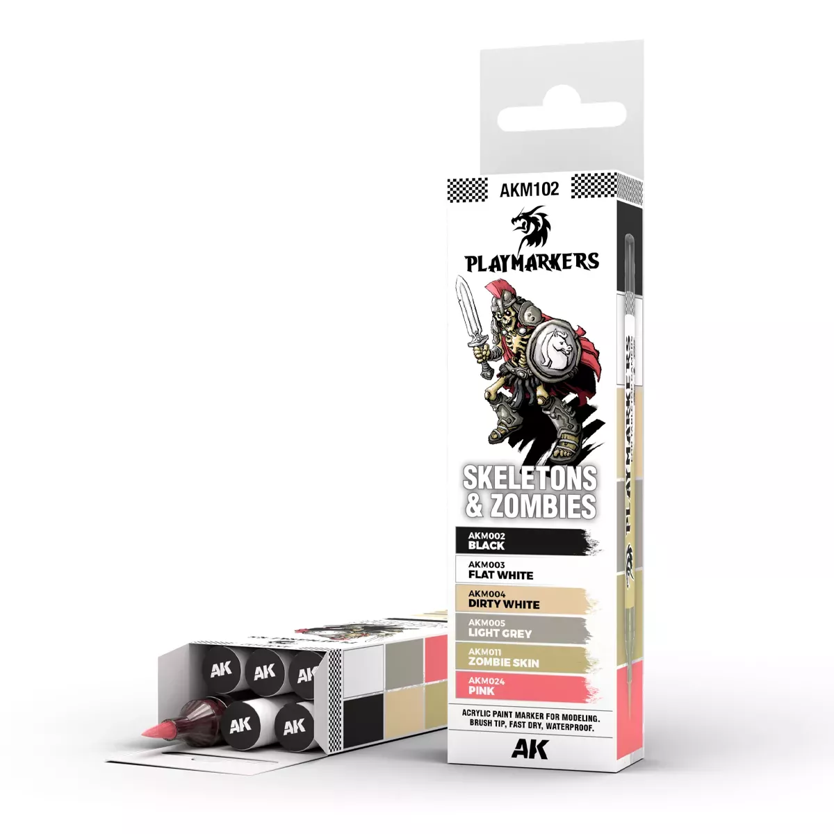 Playmarkers Set : Skeletons & Zombies - AK Interactive 