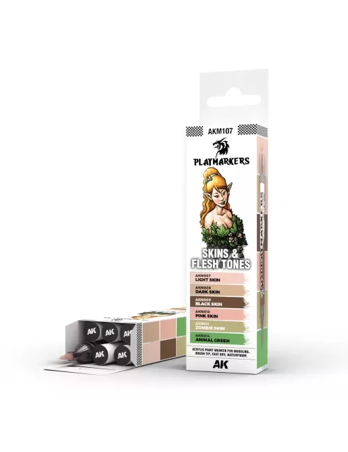 Playmarkers Set : Skin & Flesh Tones - AK Interactive 
