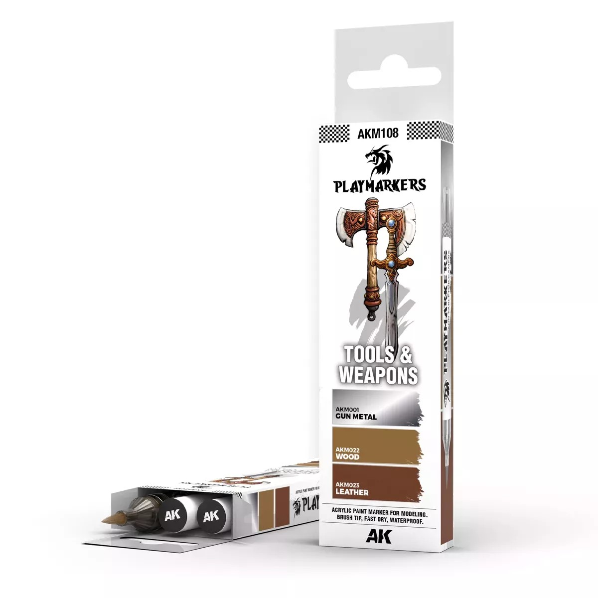 Playmarkers Set : Tools & Weapons - AK Interactive 