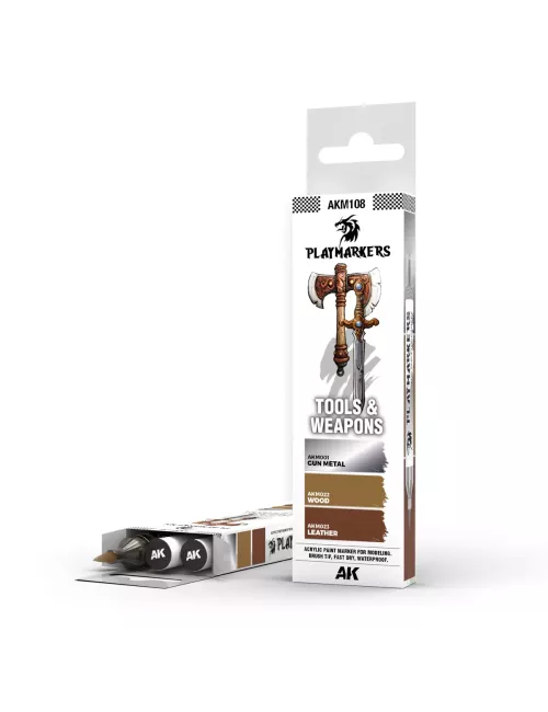 Playmarkers Set : Tools & Weapons - AK Interactive 