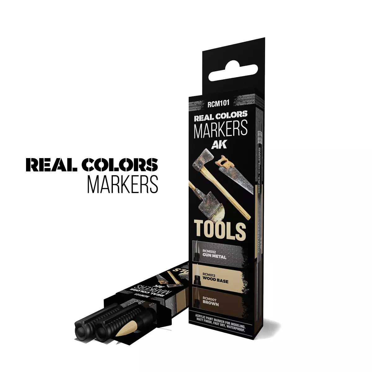 Real Colors Markers Set : Tools - AK Interactive 