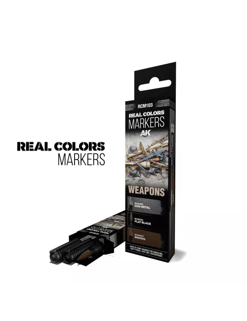 Real Colors Markers Set : Weapons - AK Interactive 