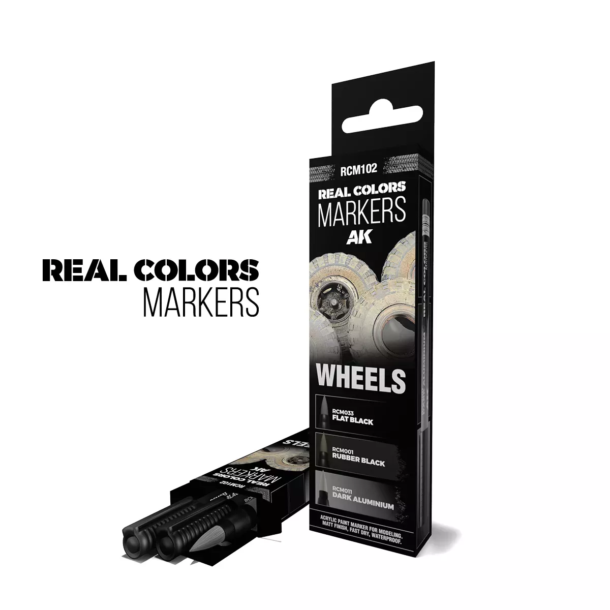 Real Colors Markers Set : Wheels - AK Interactive 