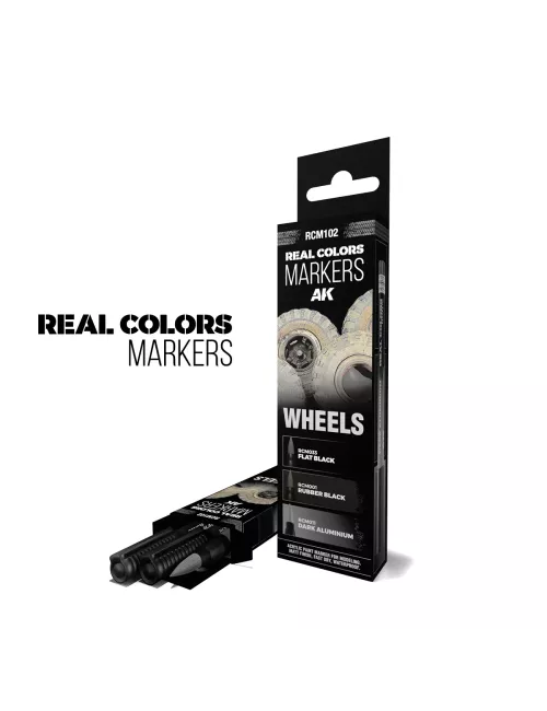 Real Colors Markers Set : Wheels - AK Interactive 