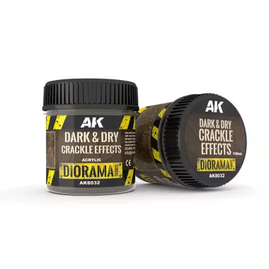 Dark & Dry Crackle Effects - Diorama Series AK Interactive 