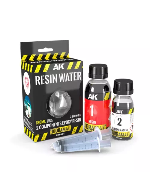 Resin Water - 2 Component Epoxy Resin 180ml - Diorama Series AK Interactive 