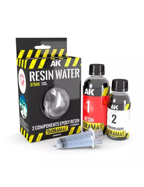Resin Water - 2 Component Epoxy Resin 375ml - Diorama Series AK Interactive - Peinture & Modélisme - Ludum.fr