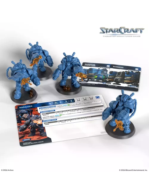 StarCraft - Tabletop Miniatures Game - Marauder - Terran Expansion Set - Version Anglaise 