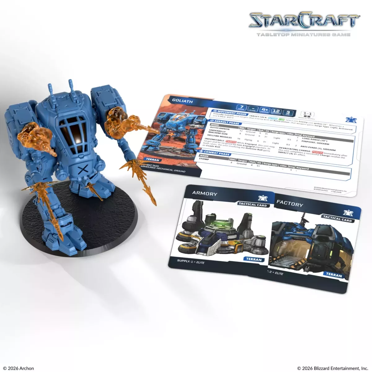 StarCraft - Tabletop Miniatures Game - Goliath - Terran Expansion Set - Version Anglaise 