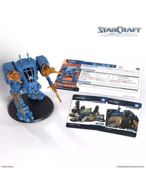 StarCraft - Tabletop Miniatures Game - Goliath - Terran Expansion Set - Version Anglaise 