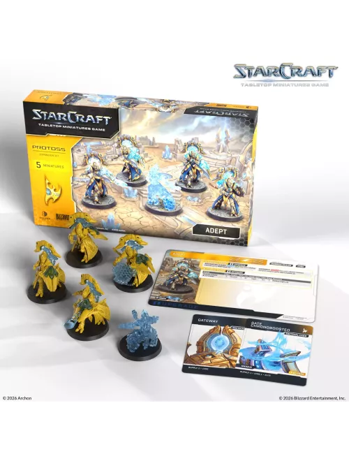StarCraft - Tabletop Miniatures Game - Adept - Protoss Expansion Set - Version Anglaise 