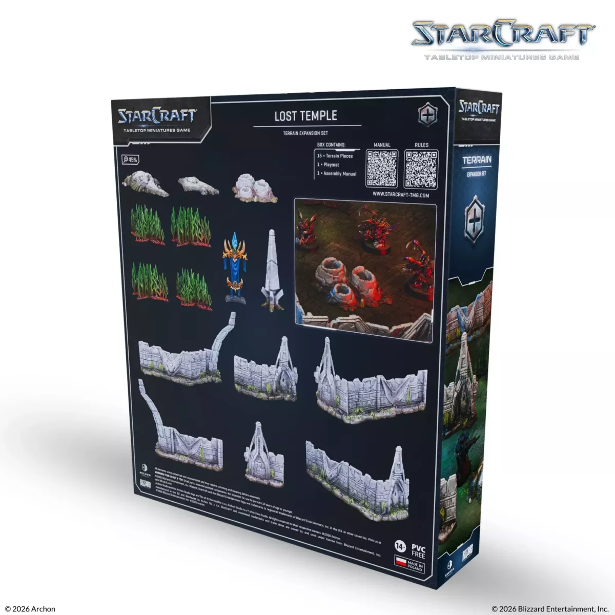 StarCraft - Tabletop Miniatures Game - Lost Temple - Terrain Expansion Set - Version Anglaise 