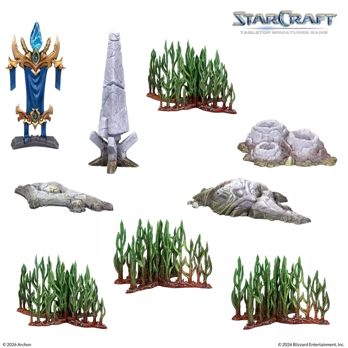 StarCraft - Tabletop Miniatures Game - Lost Temple - Terrain Expansion Set - Version Anglaise 