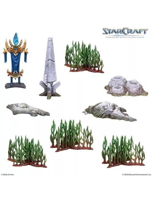 StarCraft - Tabletop Miniatures Game - Lost Temple - Terrain Expansion Set - Version Anglaise 