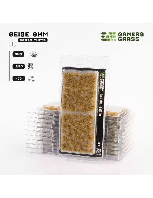 Regular Tufts - 6mm Wild - Gamers GrassModèle:BeigeDécors & Figurines{image_id}