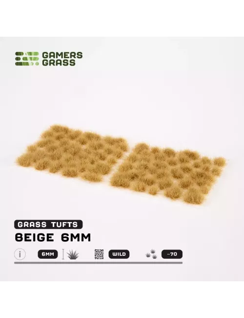 Regular Tufts - 6mm Wild - Gamers GrassModèle:BeigeDécors & Figurines{image_id}