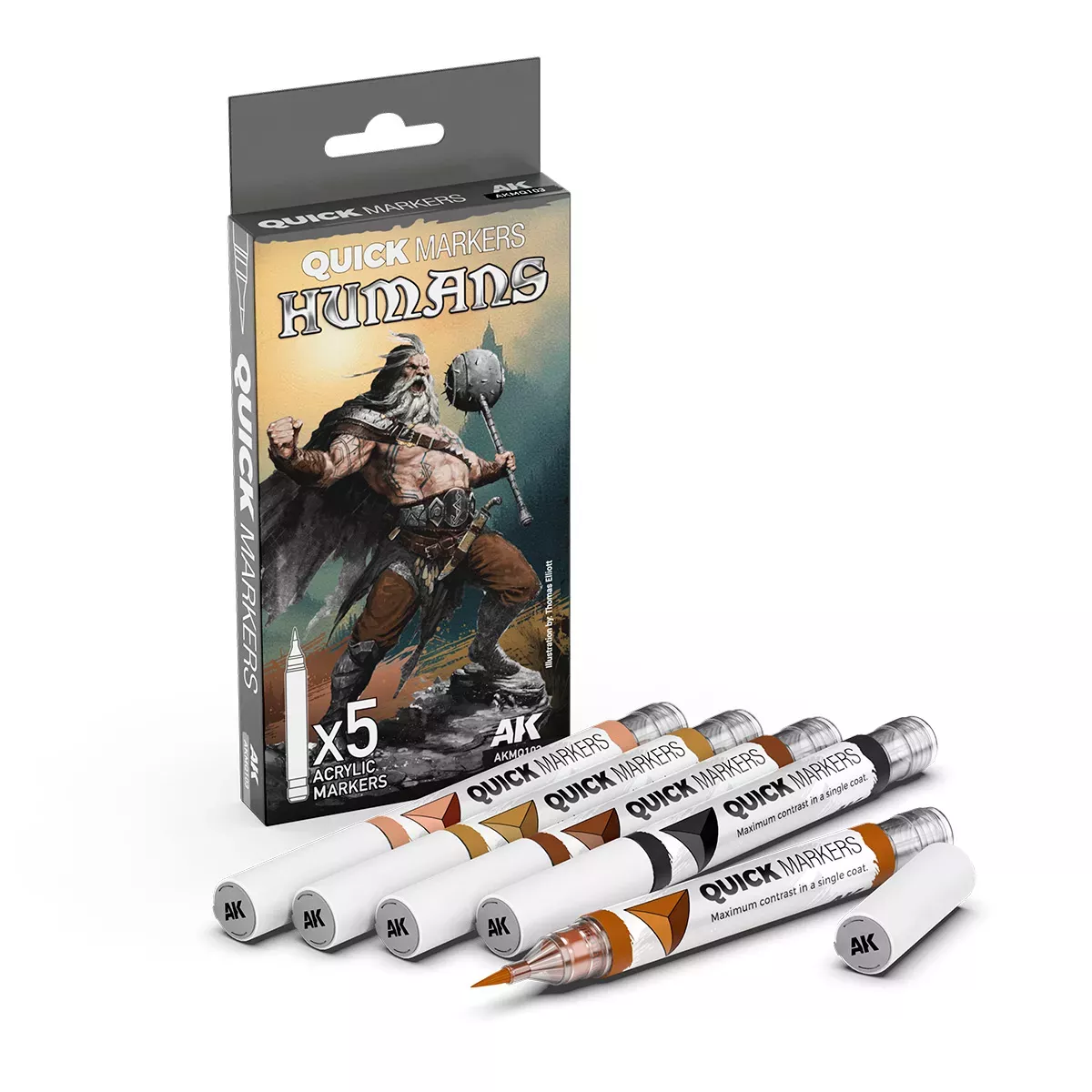 Quick Markers AK Interactive : Humans SetPeinture{image_id}
