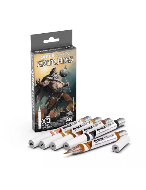 Quick Markers AK Interactive : Humans SetPeinture{image_id}