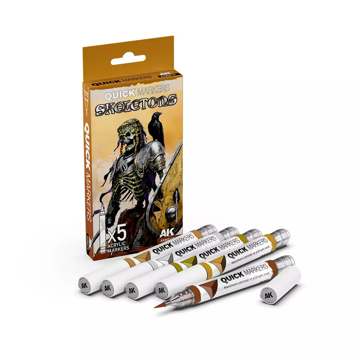 Quick Markers AK Interactive : Skeletons SetPeinture{image_id}
