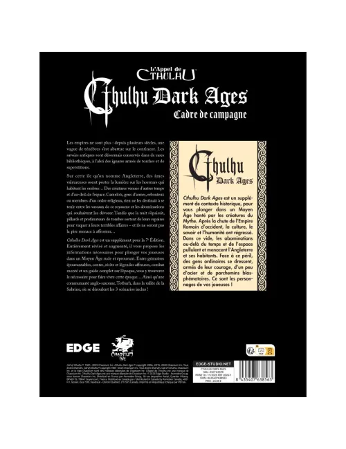 L'Appel de Cthulhu : Cthulhu Dark Ages 
