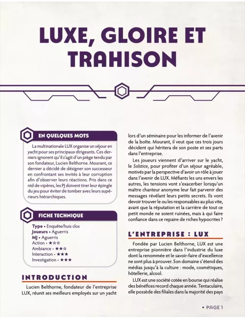 Chroniques Oubliées Contemporain 2ème Édition : Luxe, Gloire et Trahison 
