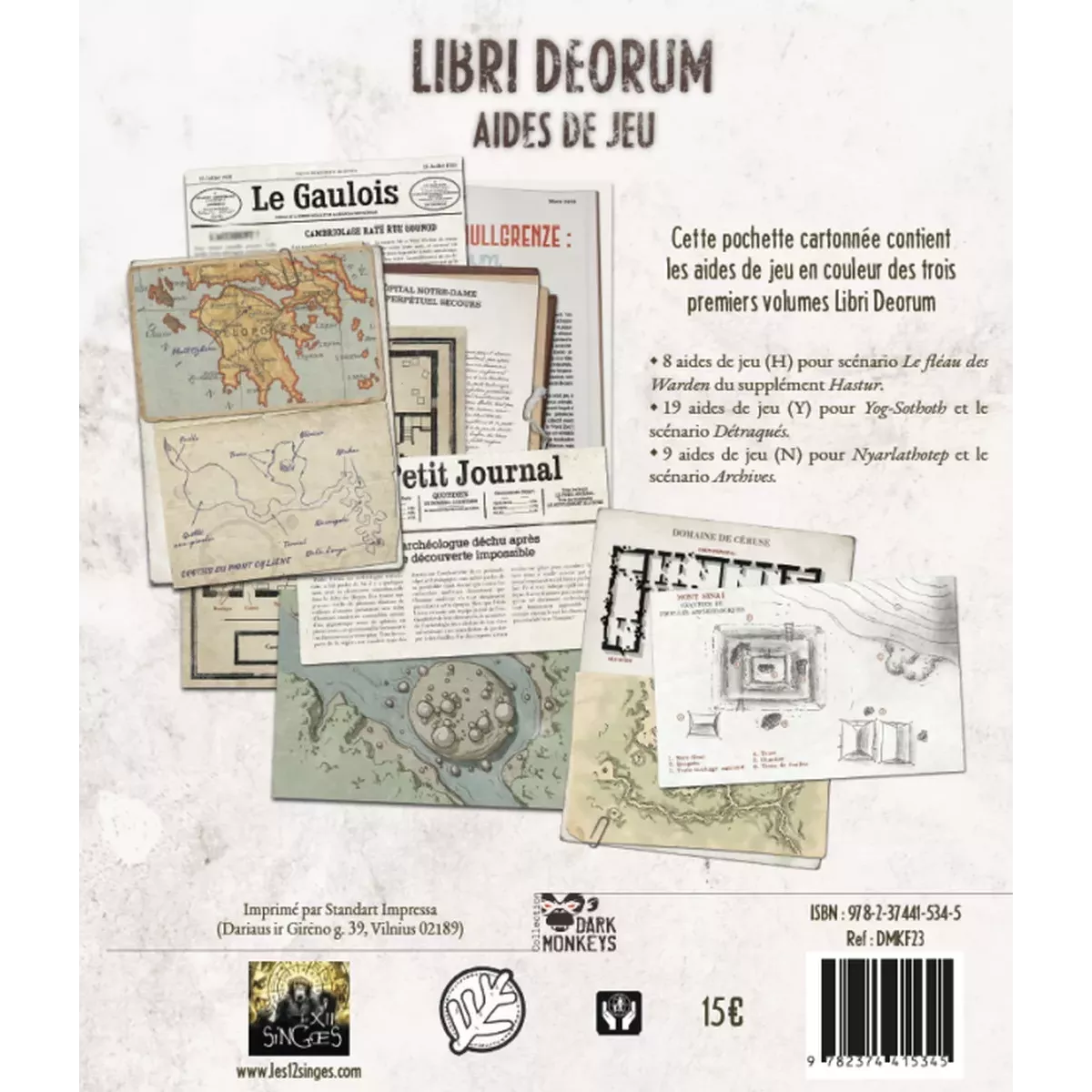Cthulhu Hack : Libri Deorum - Aides de jeu 
