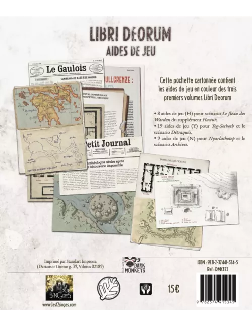Cthulhu Hack : Libri Deorum - Aides de jeu 