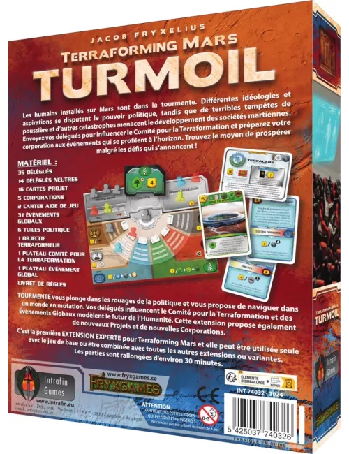 Terraforming Mars : Turmoil - Extension matériel