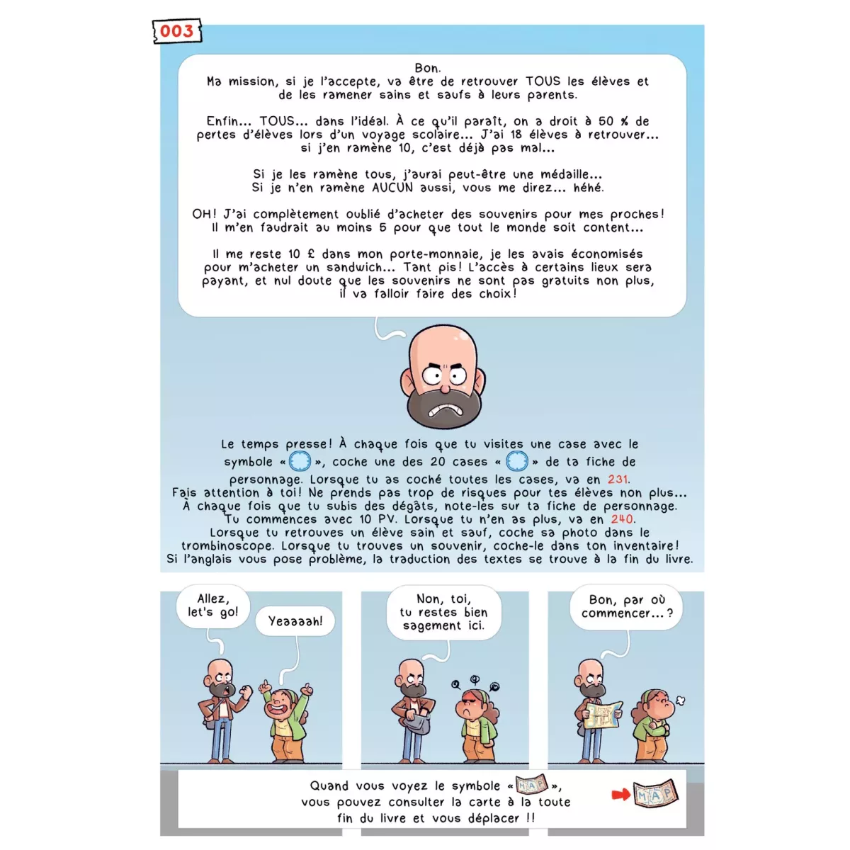 Dans la Tête de Monsieur Prof - Voyages à Londres : La BD dont vous êtes le héros
