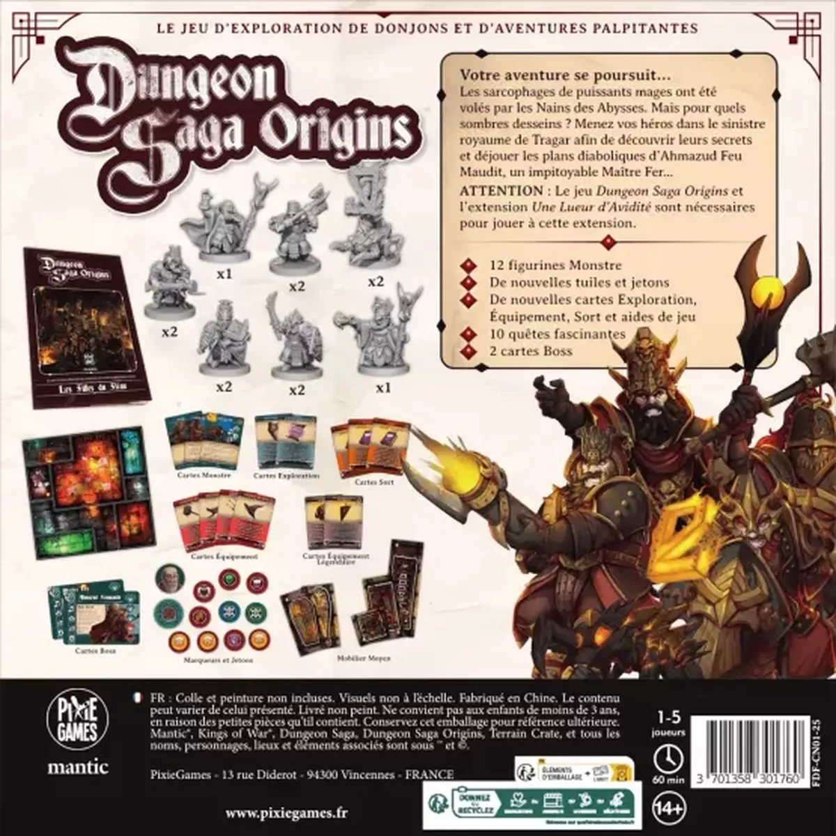 Dungeon Saga Origins : Les Filles du Fléau - Extension Chapitre 3 - Ludum.fr